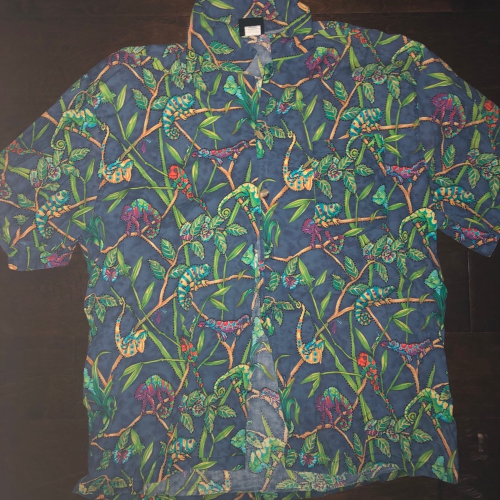 MENS BUTTON DOWN PATTERNED SHIRT